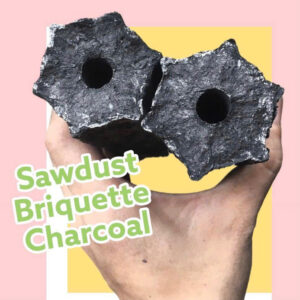 Sawdust briquette charcoal