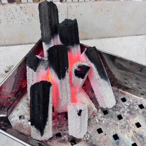 Alternative view of Sawdust briquette charcoal